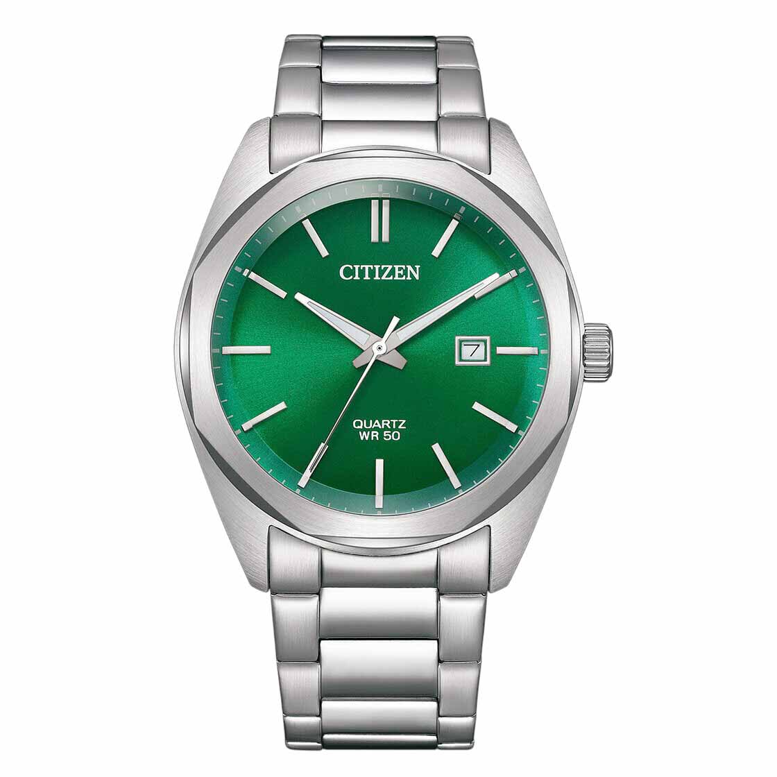 CITIZEN Elegant με Πράσινο Καντράν και Ατσάλινο μπρασελέ BI5110-54X